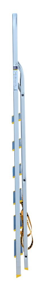 Стремянка анодированная 7 ступеней Алюмет APA7007, алюминий - фото