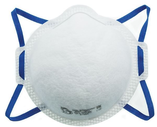 Полумаска фильтрующая без клапана, класс защиты FFP1 Бриз РОС 12315 - фото