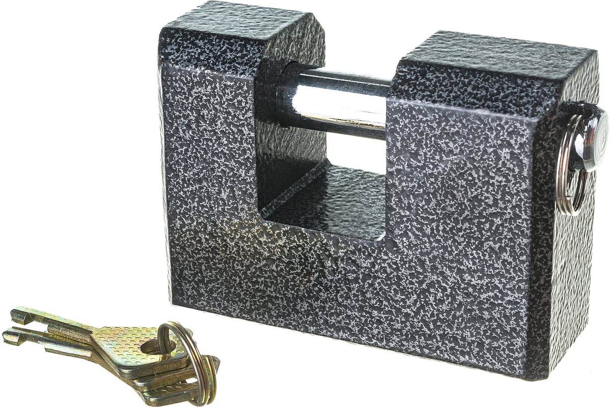 Замок навесной усиленный 90 мм Мастер ЗУБР 3720-3_z01, сталь - фото