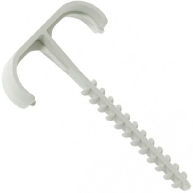 Дюбель-хомут вставной Т-образный с двойной скобой для кабелей 20-25 мм длина 55 мм Schnabl 12180 - фото