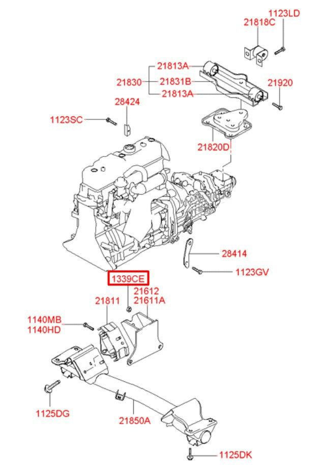 Гайка автомобильная М10х1,25 мм с фланцем SN-10087 - фото