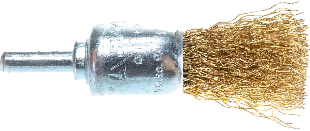 Щетка кистевая витая латунированная для дрели Professional Stayer - фото