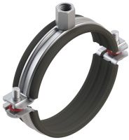 Хомут составной трубный с виброгасителем PI-SD Termoclip, оцинкованная сталь