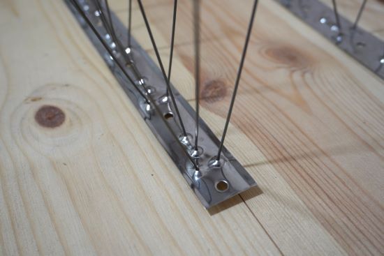 Шипы для защиты от птиц 110 мм, 1м Holz Technic BIRDSPIKE, нержавеющая сталь - фото
