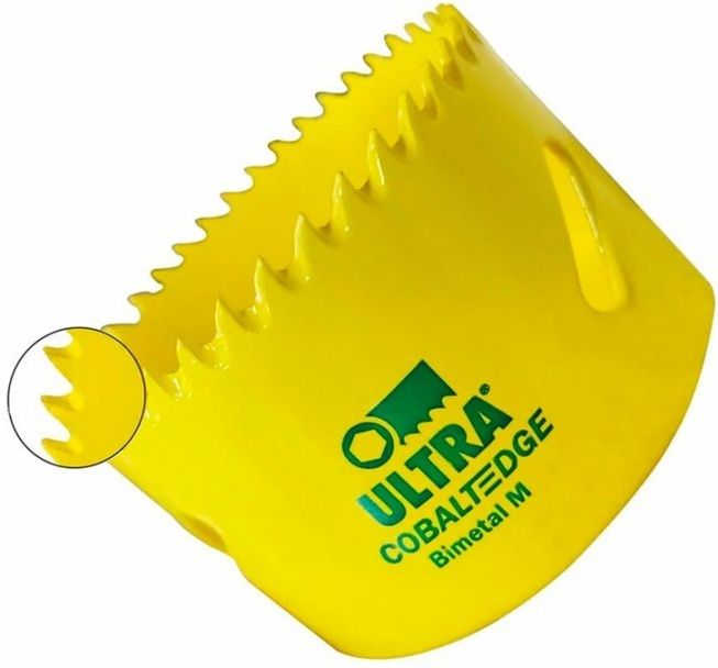 Набор коронок Bi-metall 19 - 68 мм зубья HSSE-Co8 5,5 TPI Ultra SCY 3627, 12 предметов - фото