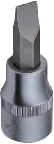 Насадка торцевая 1/4"DR с вставкой-битой SL6,5 L-25 мм, Jonnesway S10H265 - фото