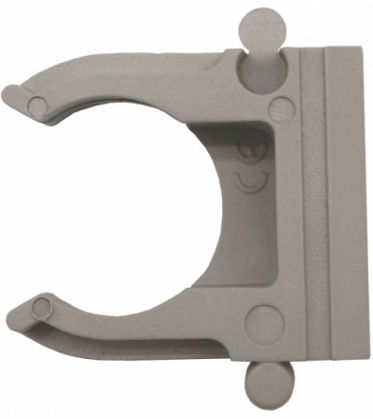 Клипса для труб одинарная Росдюбель, пластик - фото