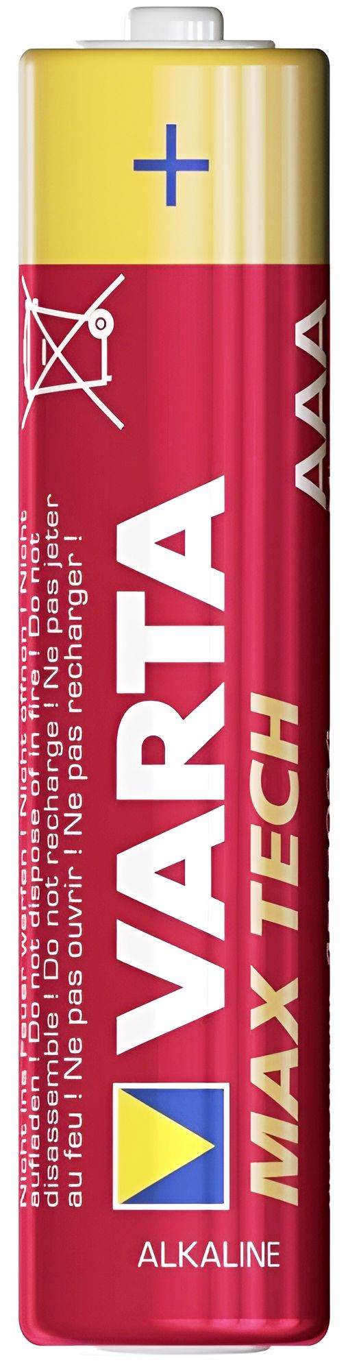 Батарейки щелочные AAA Varta Max Tech 4703101412, 2 шт в блистере - фото