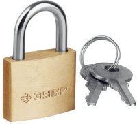 Мини-замок навесной 20 мм Профессионал ЗУБР 37130-20_z01, латунь