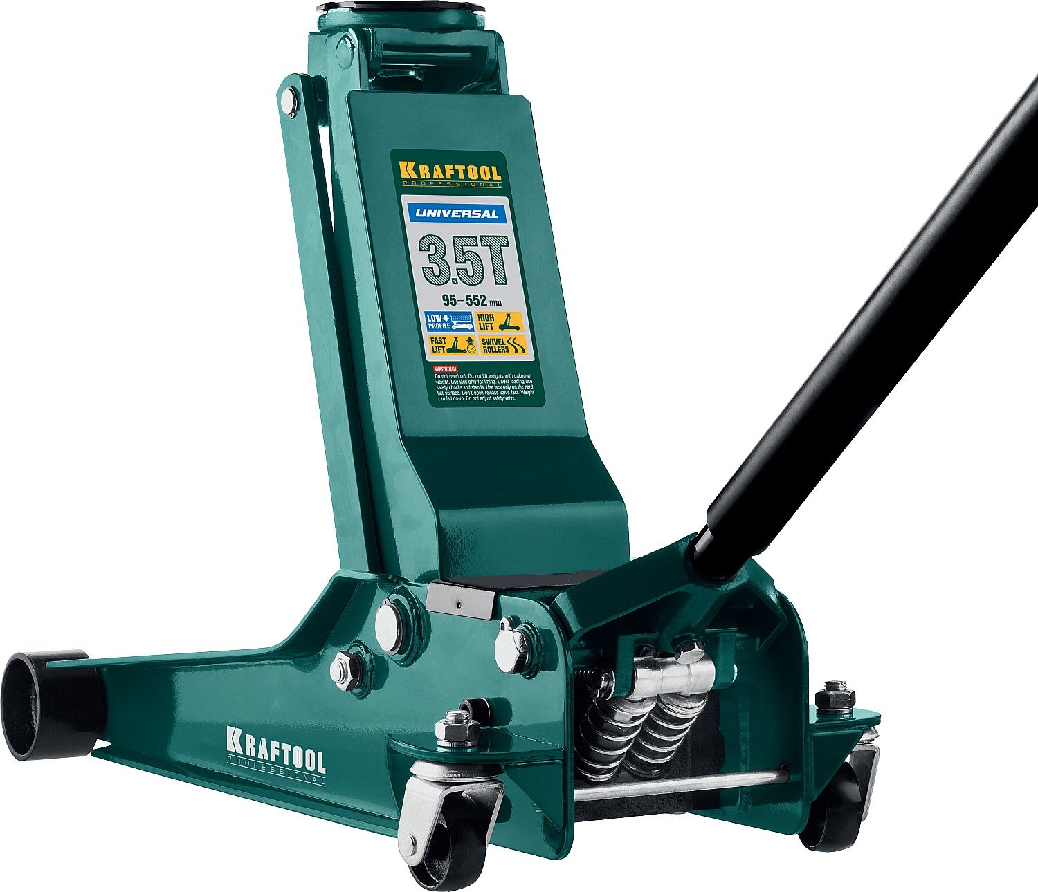 Домкрат подкатной универсальный 3,5 т 95-552 мм Kraftool Universal 43454-3.5 - фото