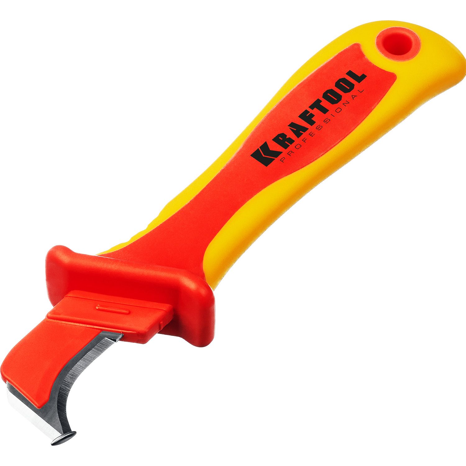 Нож электрика диэлектрический изогнутый KN-7 Kraftool 45400 - фото