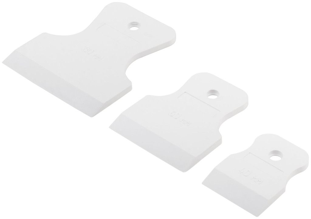 Набор шпателей резиновых 40-60-80 мм КУРС 06853, 3 шт - фото