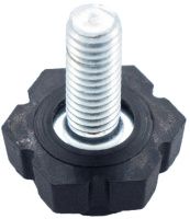 Опора регулируемая с шестигранным основанием и резьбовым стержнем М6х20 19М6-20ЧН, пластик