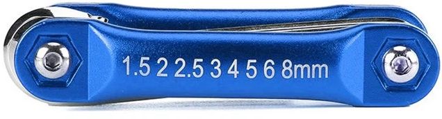 Складной набор шестигранных ключей 1,5-8 мм Workpro WP222024, 8 штук - фото