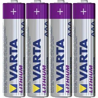 Батарейка 6103 литиевая минипальчиковая ААА 1,5 В Varta 6103301404М, 4 шт в блистере - фото