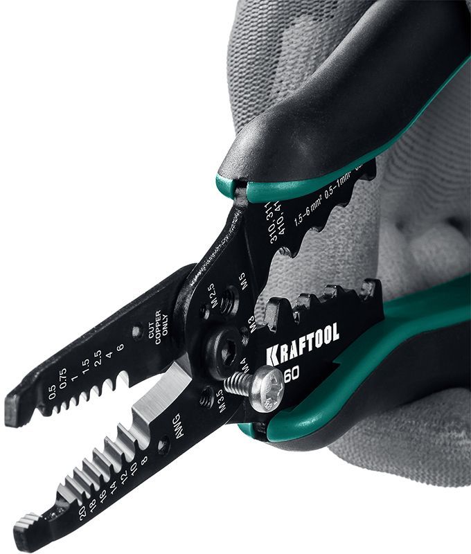 Стриппер ручной многофункциональный 0,5-6 мм² Kraftool PK-60 22658 - фото