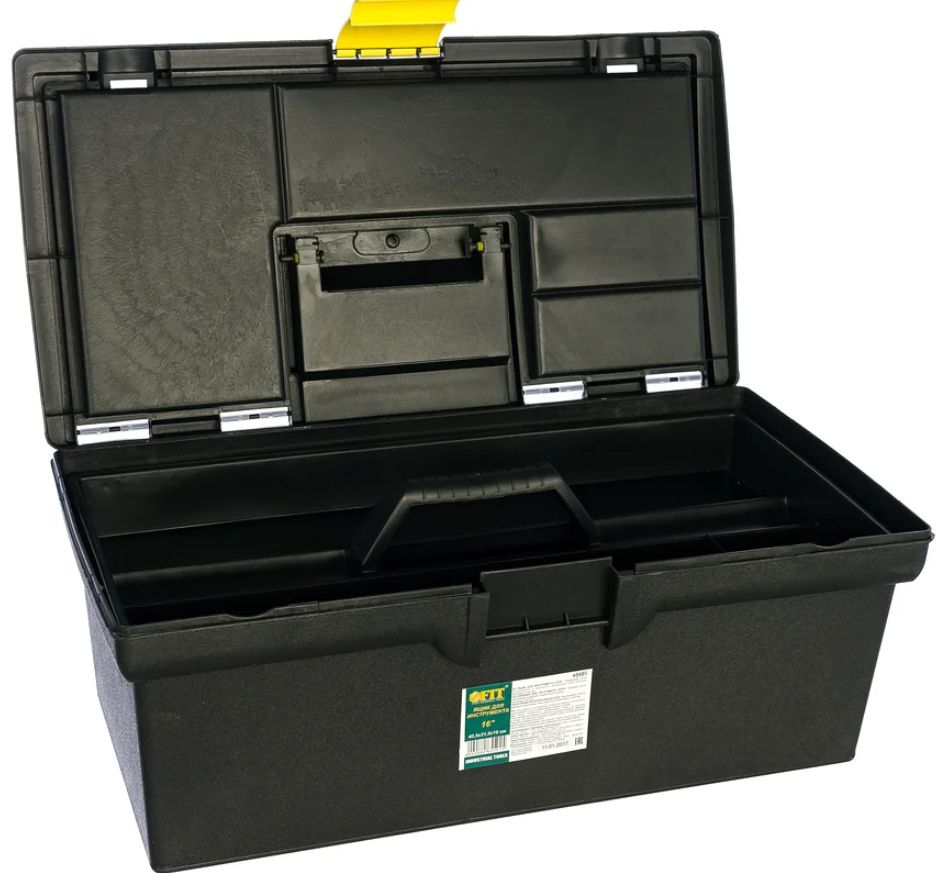 Ящик для инструмента пластиковый 16" 405x215x160 мм FIT 65501 - фото