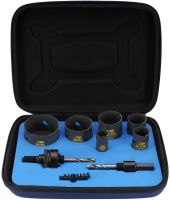 Набор коронок Bi-metall 22 - 64 мм зубья HSSE-Co8 4 - 6 TPI Ultra SC 3835R, 9 предметов