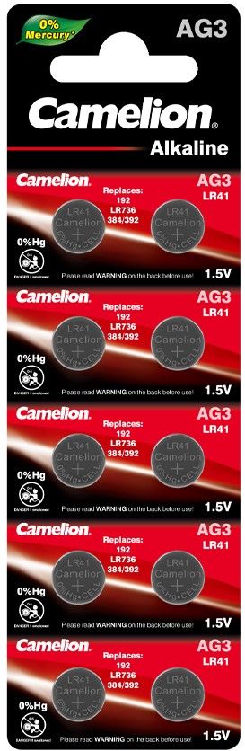 Батарейка Camelion AG3/LR41 17480 - фото