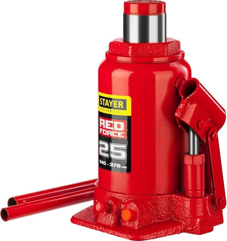Домкрат гидравлический бутылочный 25 т 240-375 мм Stayer Red Force 43160-25_z01 - фото