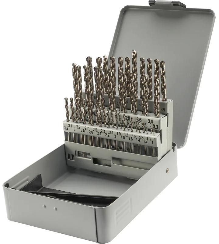 Изображение товара Набор сверл по металлу H-Tools 50 шт 1-5.9 мм DIN 338 HSS-G