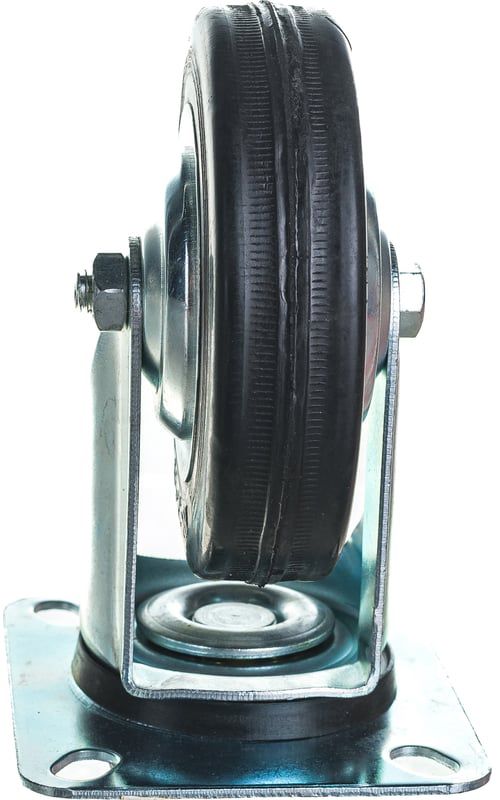 Колесо поворотное с игольчатым подшипником резина/металл ЗУБР - фото