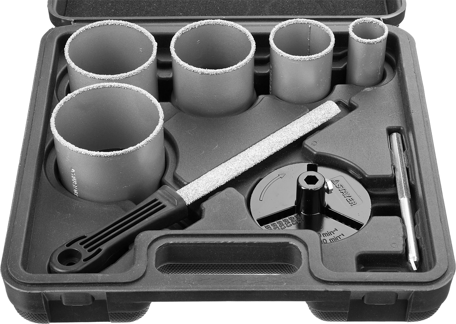 Набор кольцевых коронок с карбидом вольфрама Expert Kraftool 33345-H8, 8 шт - фото