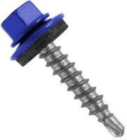 Саморез кровельный со сверлом 4,8х80 RAL 5005 сигнальный синий