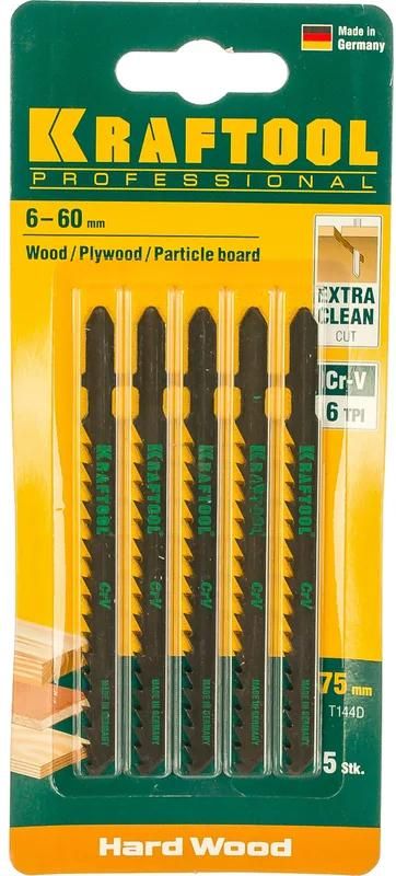 Полотно по дереву для электролобзика Kraftool, хромованадиевая сталь - фото