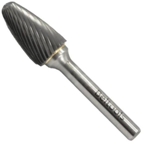 Изображение товара Борфреза твердосплавная 12,5х25х65 мм со сферическим торцом гиперболическая форма