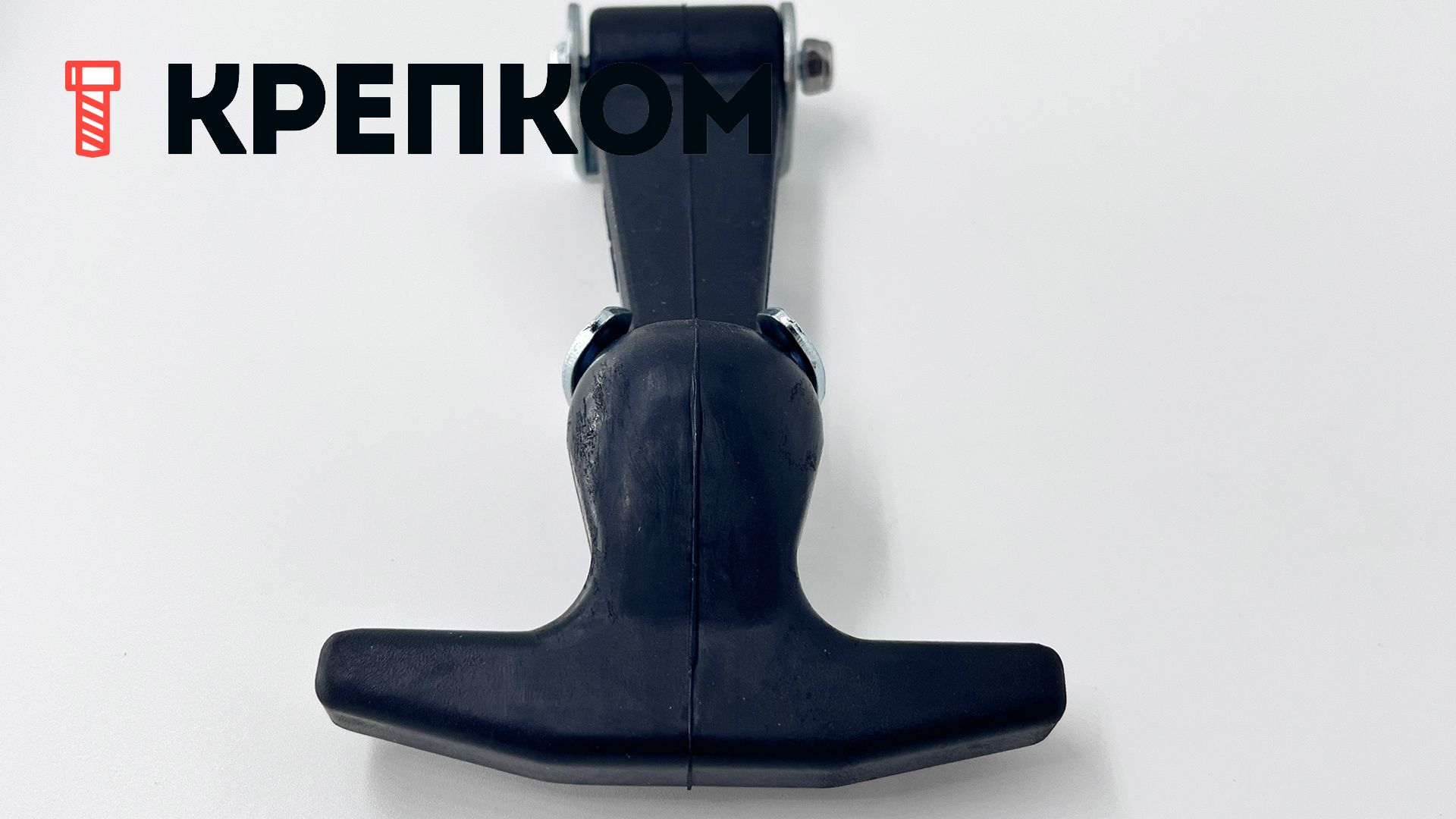 Защелка капота резиновая L=125 B36 с креплением из оцинкованной стали - фото