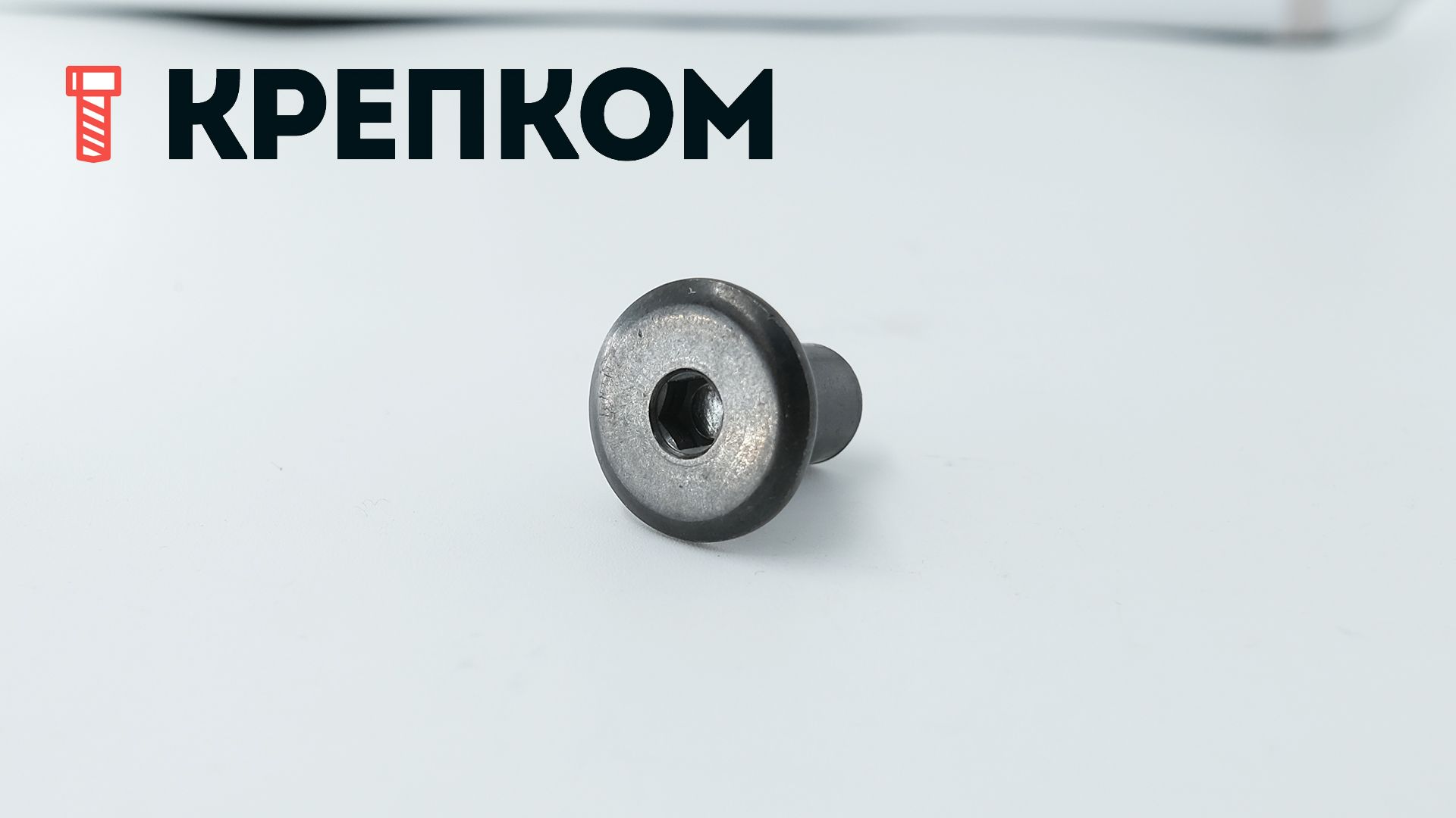 Гайка Эриксона с плоской головкой, черный цинк - фото