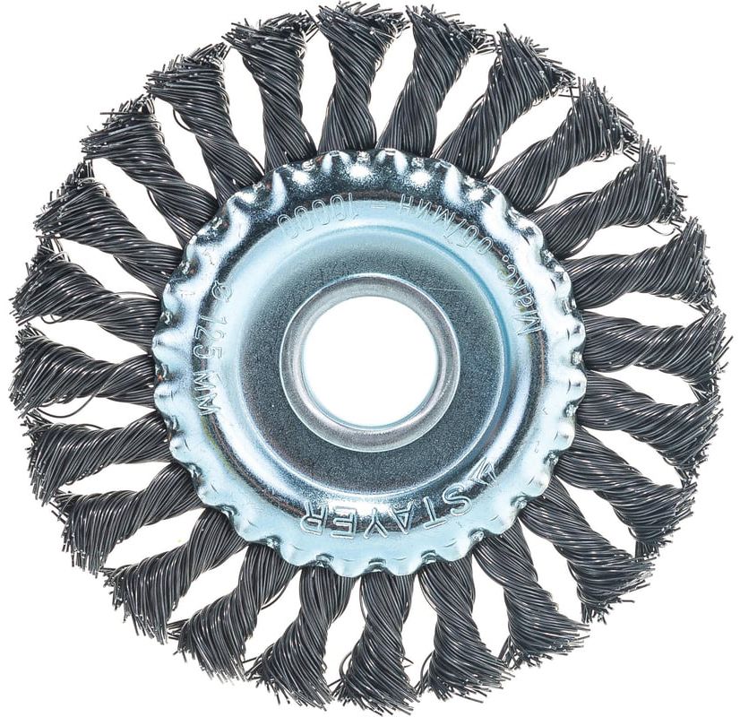 Щетка дисковая жгутированная для УШМ Professional Stayer - фото