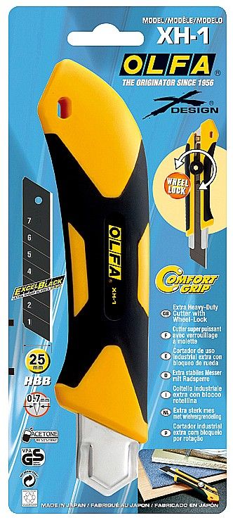 Нож с винтовым фиксатором 25 мм OLFA X-design OL-XH-1 - фото