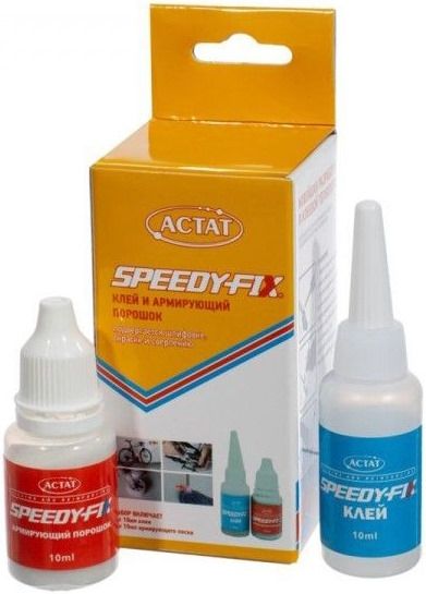 Клей цианакрилатный двухкомпонентный 10+10 мл Speedy Fix - фото