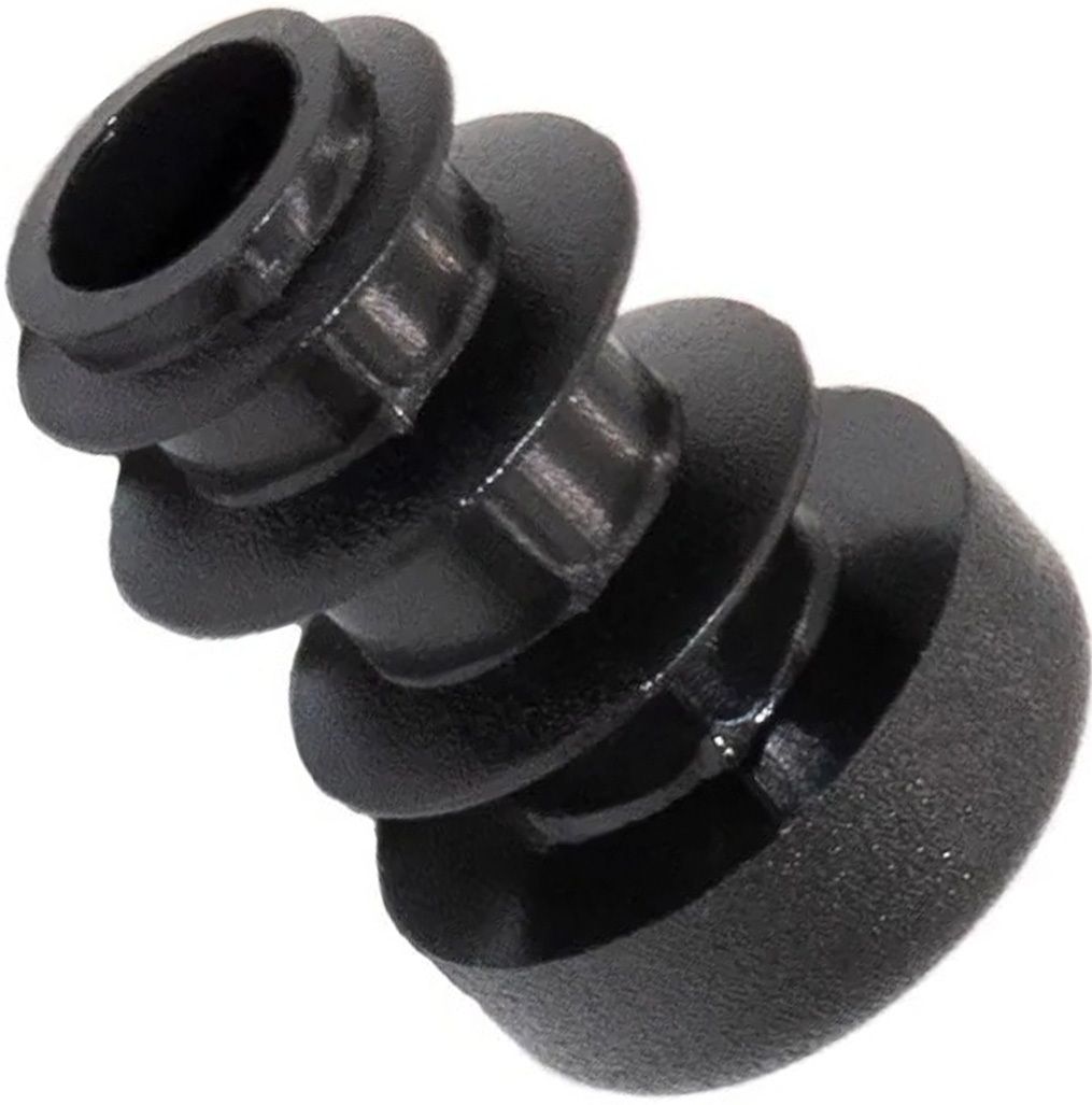 Заглушка плоская 10 мм для круглых труб ZO, пластик, белая (RAL 9003) - фото