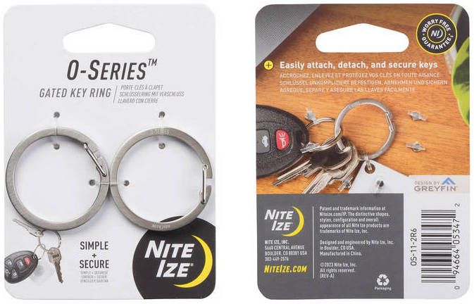 Кольцо для ключей Nite Ize Key O-Series OS-11-2R6, нержавеющая сталь, 2 шт - фото