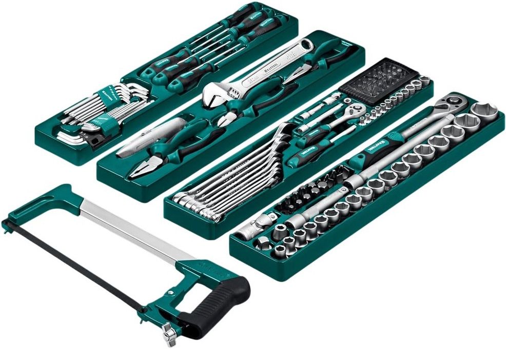 Набор инструмента универсальный 1/2"+1/4" Kraftool Grand-152 27978-H152, 152 предмета - фото