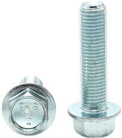 Болт с фланцем и мелкой резьбой М12х1,5х50 DIN 6921, класс прочности 10.9, оцинкованная сталь