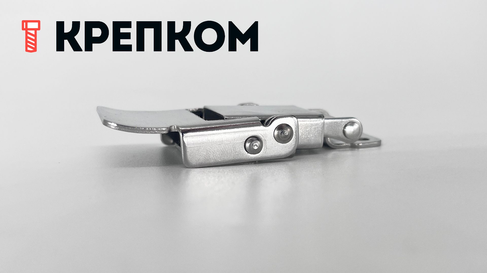 Замок-защелка L=41 B42C-2, нержавеющая сталь А2 - фото