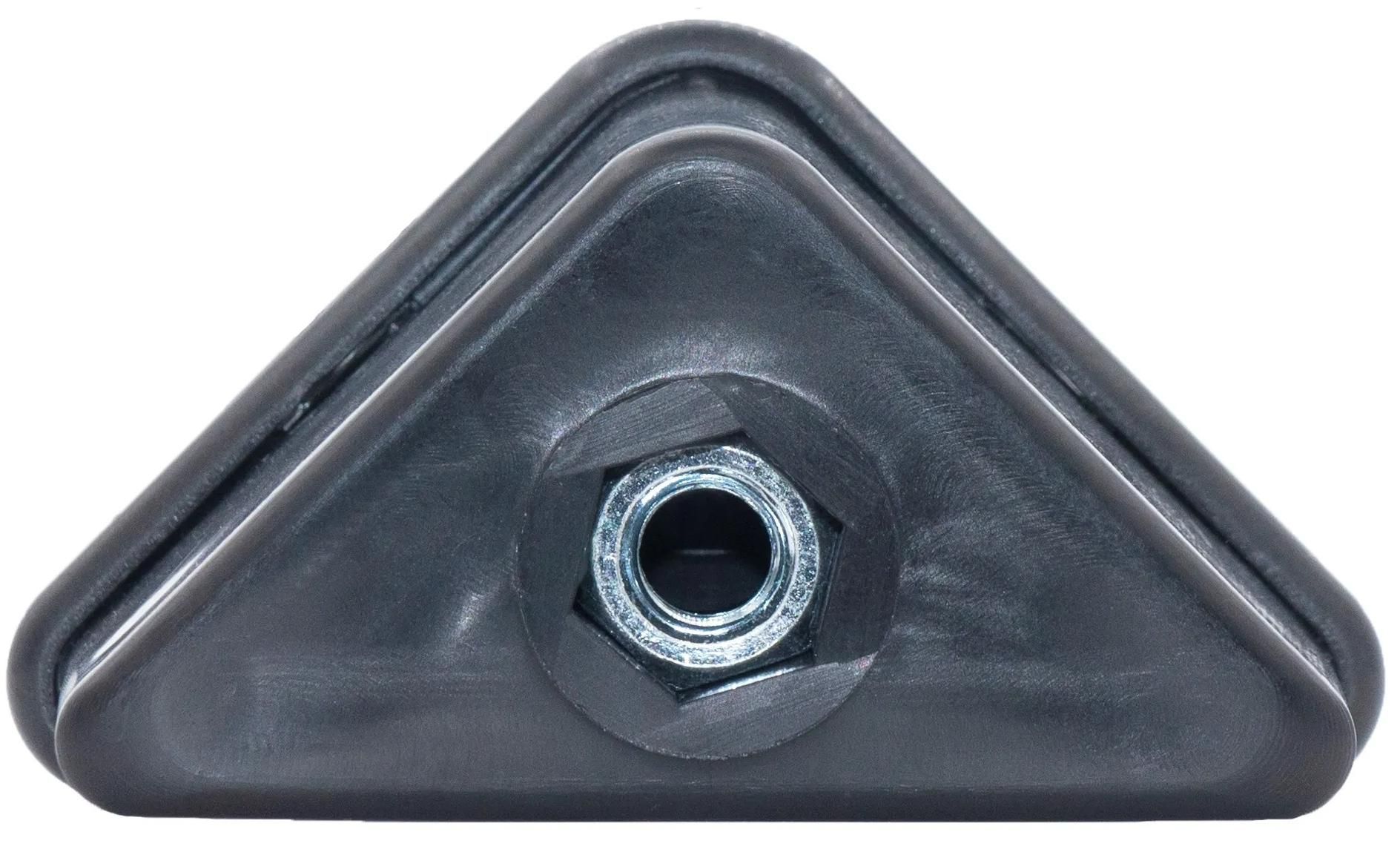 Опора с резьбовым отверстием M10 для равнополочных уголков 40х40 мм У40-40М10ЧН, пластик - фото