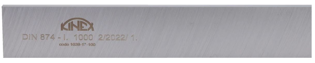 Линейка поверочная ШП-1000х50х10мм DIN 874 класс 1 INOX Kinex, нержавеющая сталь - фото