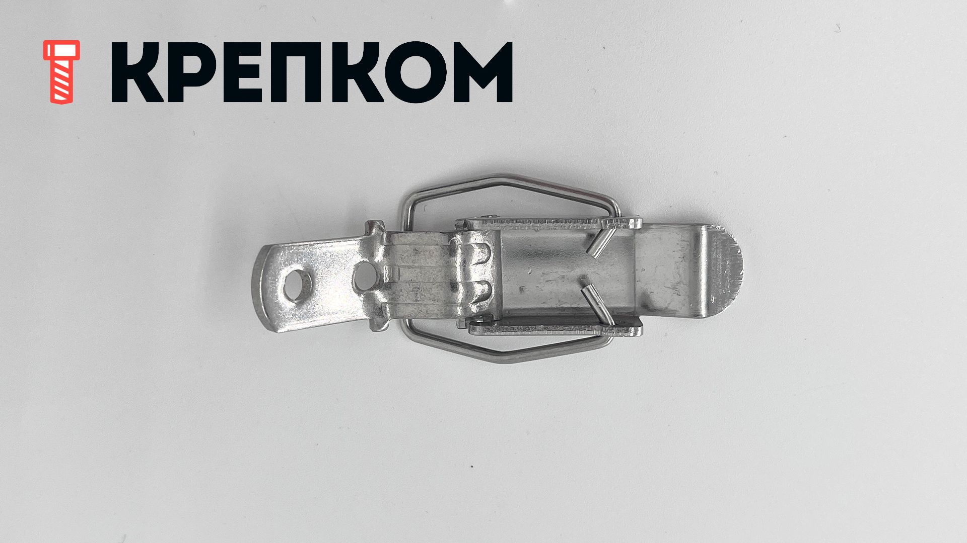 Замок-защелка лягушка L=46 B46C, нержавеющая сталь  - фото