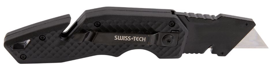 Нож с выдвижным трапециевидным лезвием Speed Opening Swiss+Tech ST015002  - фото
