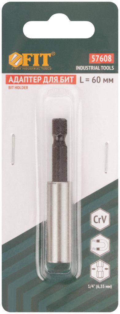 Магнитный держатель бит 60 мм FIT 57608 - фото