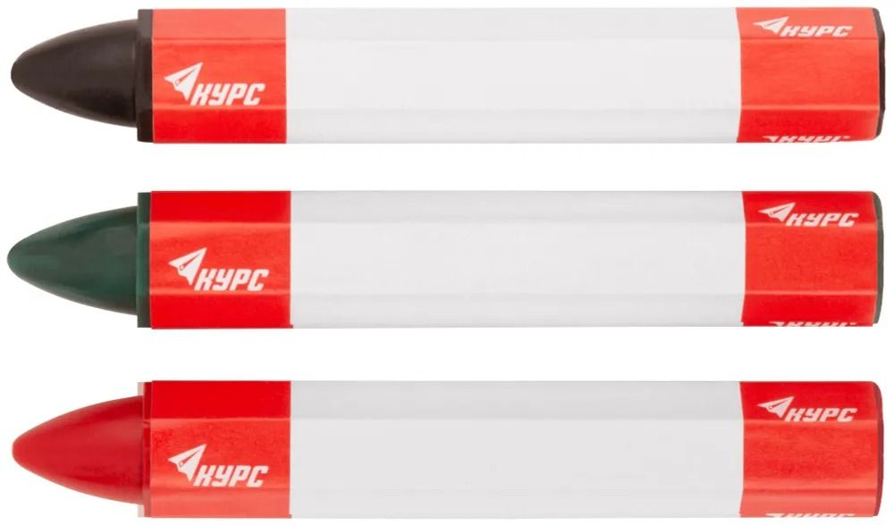 Набор карандашей разметочных восковых 95 мм КУРС 04390  - фото