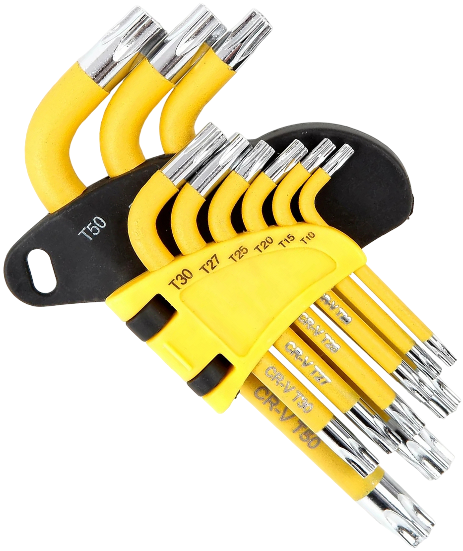 Набор ключей TORX в держателе Т10-Т50 Workpro WP222009, 9 штук - фото