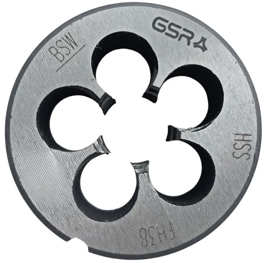 Плашка дюймовая BSW 1/2" HSS DIN EN 22568 GSR B00436110 - фото