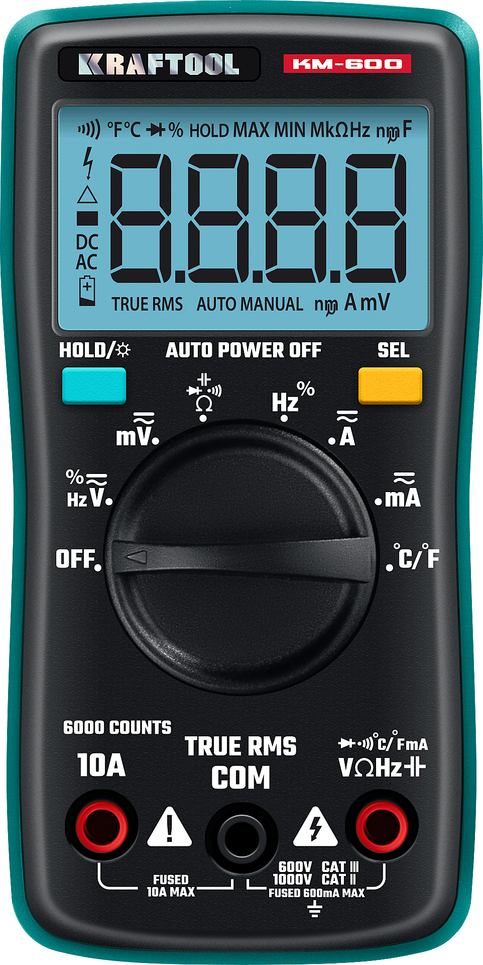 Мультиметр цифровой KM-600 Kraftool 59854 - фото