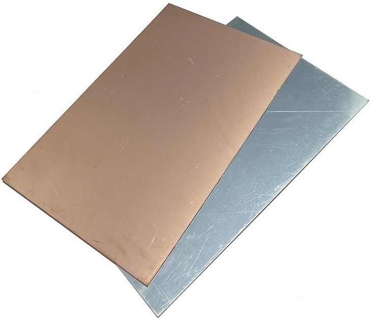 Алюминий фольгированный 1х200х300 мм - фото